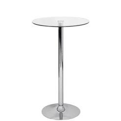 Best Wohnen Runder Stehtisch mit Glasplatte - Actives
