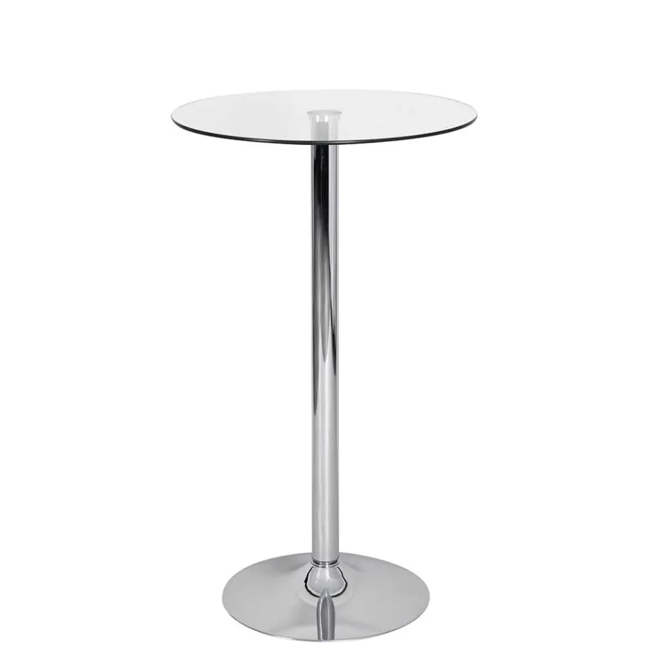 Best Wohnen Runder Stehtisch mit Glasplatte - Actives