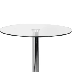 Best Wohnen Runder Stehtisch mit Glasplatte - Actives
