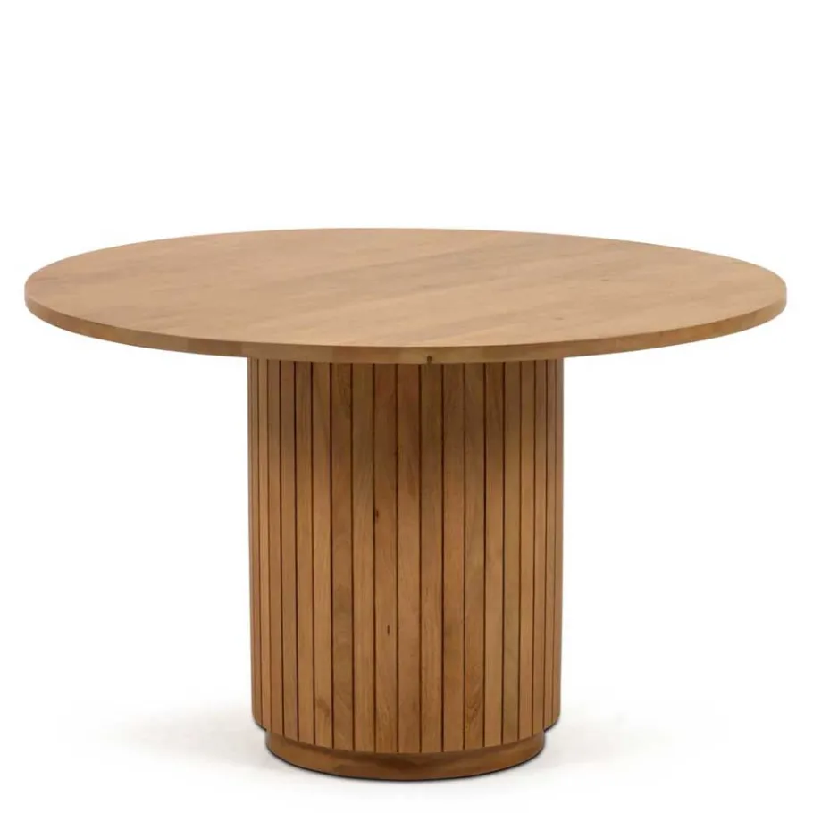 Clearance Wohnen Runder Säulentisch im Skandi Design - Ilvenda