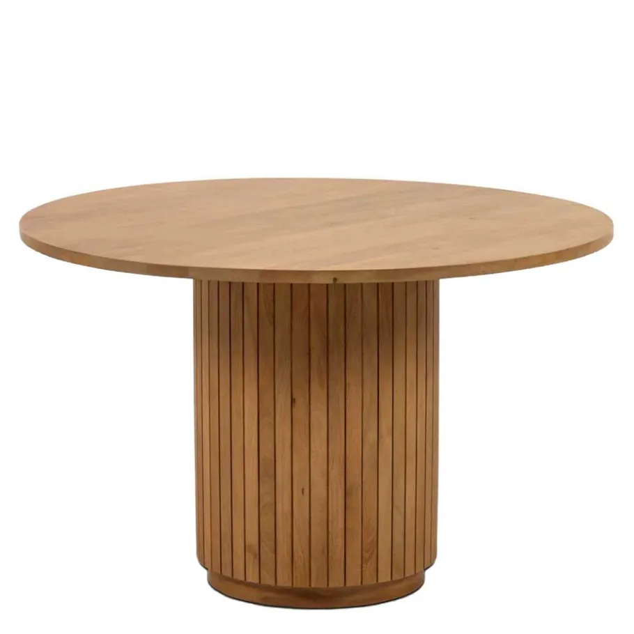 Clearance Wohnen Runder Säulentisch im Skandi Design - Ilvenda