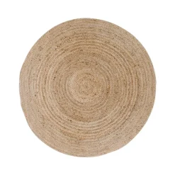 Discount Wohnen Runder Teppich aus Jute Natur - Nabrosia