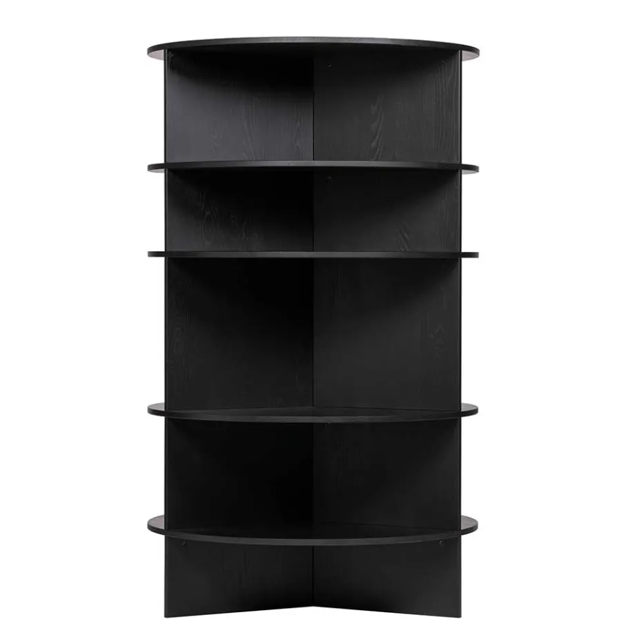 Sale Wohnen Rundes Standregal aus Esche Massivholz - Nircana