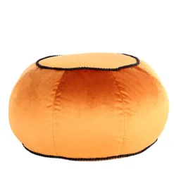 New Wohnen Rundes Yoga-Kissen in Bronze Samt - Colistran