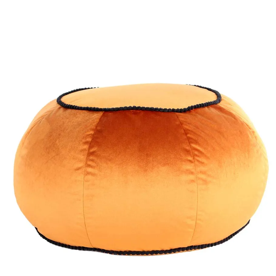 New Wohnen Rundes Yoga-Kissen in Bronze Samt - Colistran