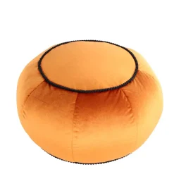 New Wohnen Rundes Yoga-Kissen in Bronze Samt - Colistran