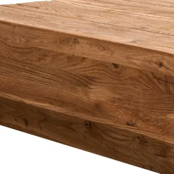 Best Wohnen Rustikaler Balken Couchtisch aus Eiche - Vrona