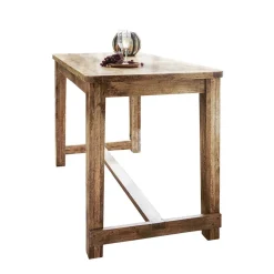Outlet Wohnen Rustikaler Bartisch aus Mangobaum Massivholz - Facheto
