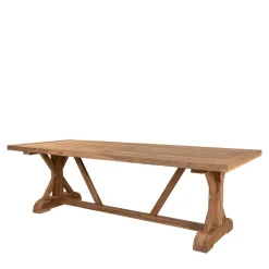 Best Wohnen Rustikaler Gartentisch aus Teak Massivholz - Acess