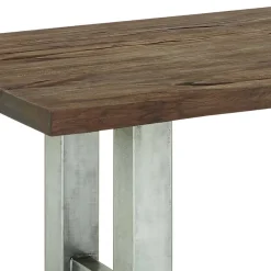 Discount Wohnen Rustikaler Industry Tisch mit Holz Wildeiche - Piave