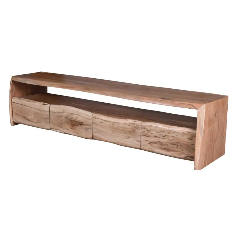 Best Wohnen Rustikales Lowboard mit Naturkante - Necrus