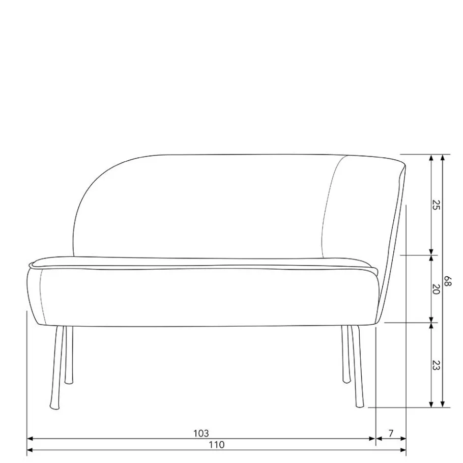 Clearance Wohnen Samt Design Sofa in Graugrün - Ilussiana