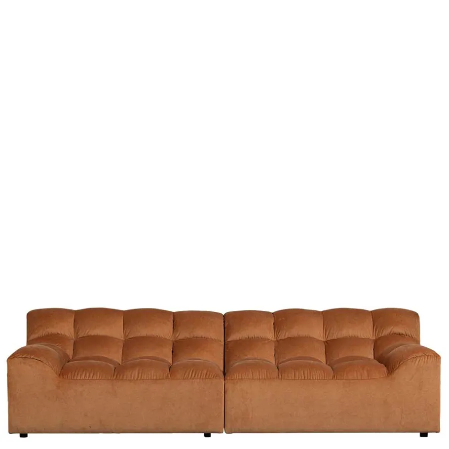 Online Wohnen Samt Designcouch in Terracotta - Gracey