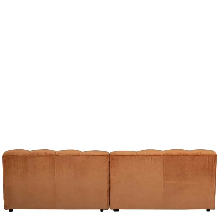 Online Wohnen Samt Designcouch in Terracotta - Gracey