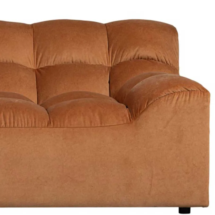 Online Wohnen Samt Designcouch in Terracotta - Gracey