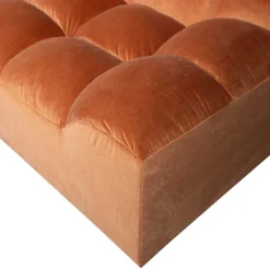 Online Wohnen Samt Designcouch in Terracotta - Gracey