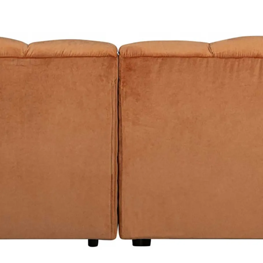 Online Wohnen Samt Designcouch in Terracotta - Gracey