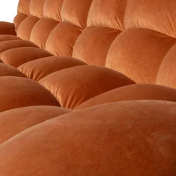 Online Wohnen Samt Designcouch in Terracotta - Gracey