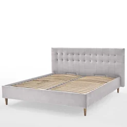 Online Wohnen Samt Doppelbett mit Bettkasten - Diadonna