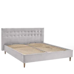 Online Wohnen Samt Doppelbett mit Bettkasten - Diadonna