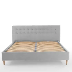 Online Wohnen Samt Doppelbett mit Bettkasten - Diadonna