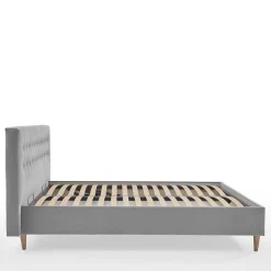 Online Wohnen Samt Doppelbett mit Bettkasten - Diadonna