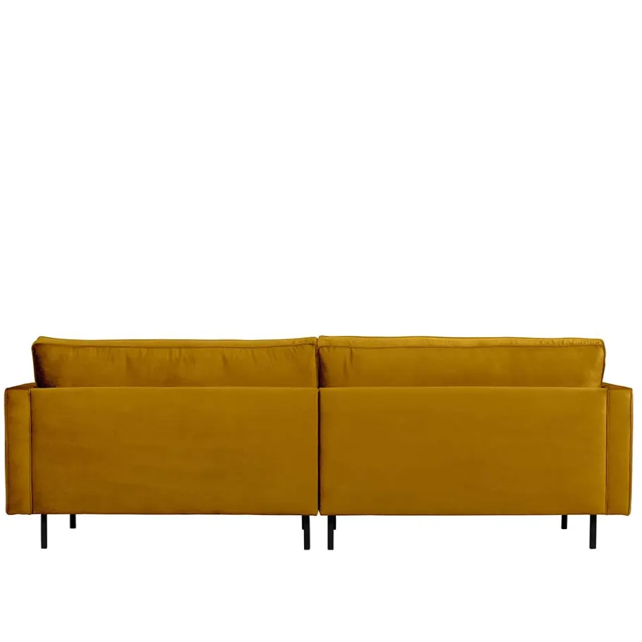 Clearance Wohnen Samt Dreisitzer Couch in Ocker - Nustra