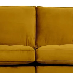 Clearance Wohnen Samt Dreisitzer Couch in Ocker - Nustra