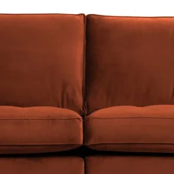 Sale Wohnen Samt Dreisitzer Couch in Rost Braun - Naryon