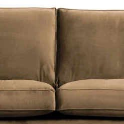 Discount Wohnen Samt Dreisitzer in Taupe - Museo
