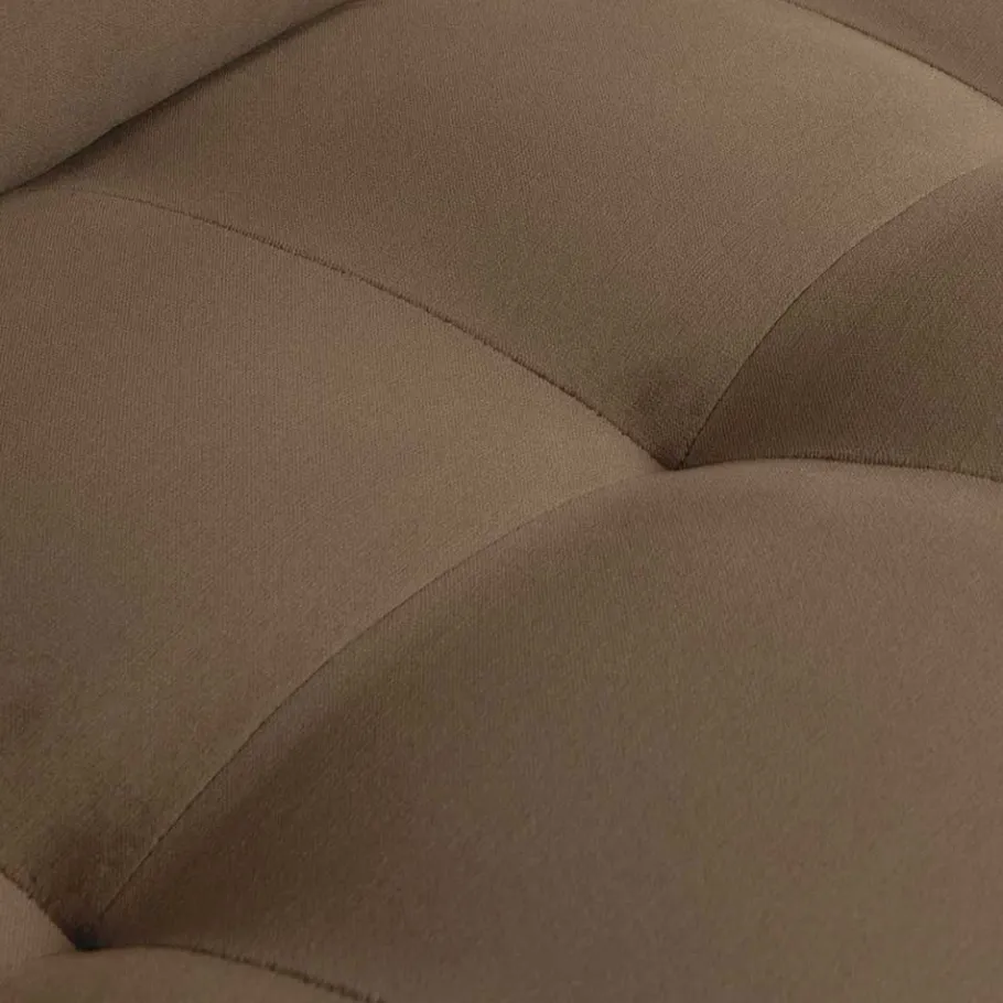 Discount Wohnen Samt Dreisitzer in Taupe - Museo