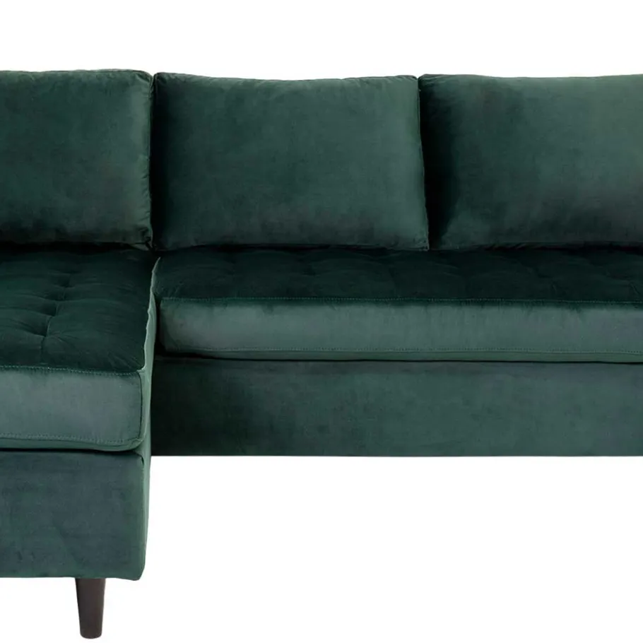 Online Wohnen Samt Ecksofa Schenkel links oder rechts - Ciacoga