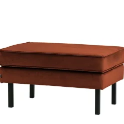Sale Wohnen Samt Hocker in Rost Braun - Naryon