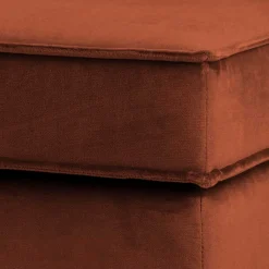 Sale Wohnen Samt Hocker in Rost Braun - Naryon