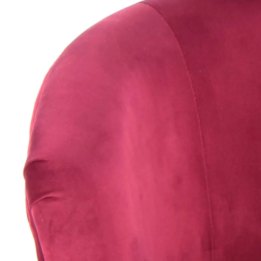 Outlet Wohnen Samt Kindersessel in Pink mit Fransen - Lagada