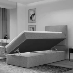 Best Wohnen Samt Polsterbett mit Liegefläche 90x200 cm - Fieno