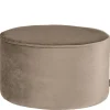New Wohnen Samt Polsterhocker im Zylinder Design - Griffina