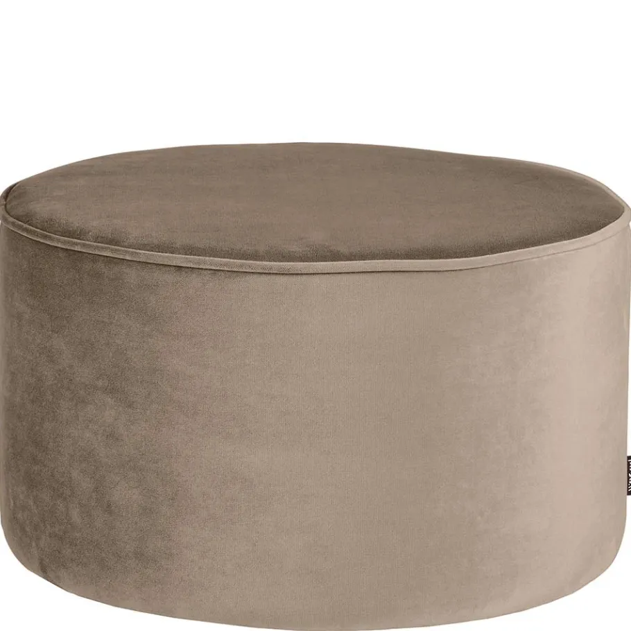 New Wohnen Samt Polsterhocker im Zylinder Design - Griffina