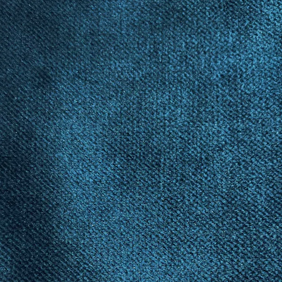 Hot Wohnen Samt Polsterhocker in Blau & Schwarz - Cumagon