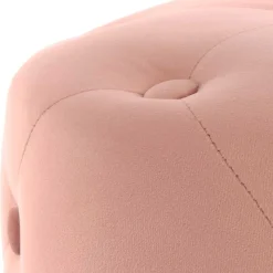 New Wohnen Samt Polsterhocker mit Knopf-Heftungen - Teamona