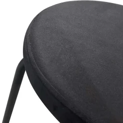 New Wohnen Samt Polsterstühle in Schwarz - Siao (2er Set)