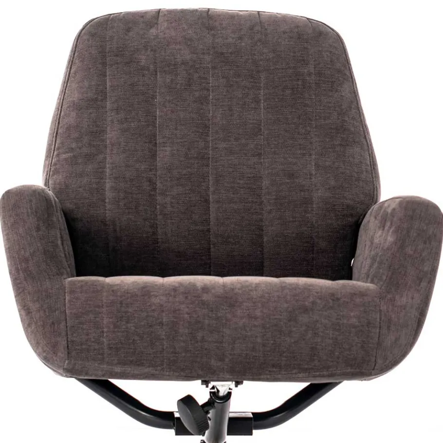 Best Wohnen Samt Retrosessel mit Fußhocker - Gilianoa (zweiteilig)