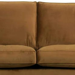 Best Wohnen Samt Retrosofa in Honigfarben - Saguan