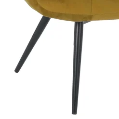 New Wohnen Samt Sessel ohne Armlehnen mit 50 cm Sitzhöhe - Agata