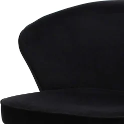 Hot Wohnen Samt-Esszimmerstühle in Schwarz - Occita (2er Set)