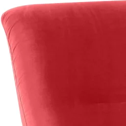 New Wohnen Samtvelours Lesesessel in Rot - Haniata