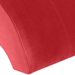 New Wohnen Samtvelours Lesesessel in Rot - Haniata