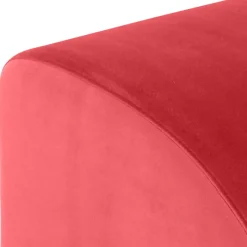 New Wohnen Samtvelours Lesesessel in Rot - Haniata