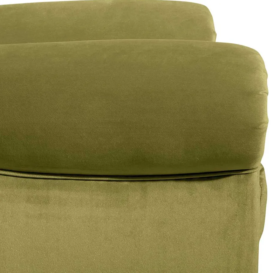 New Wohnen Samtvelours Ohrensessel im Chesterfield Look - Erulina