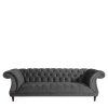 New Wohnen Samtvelours Wohnzimmercouch im Barockstil - Sicilianu